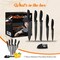 Nutrichef 7Pc Professional Ss Knife Set NCKNS7X - alternate 4